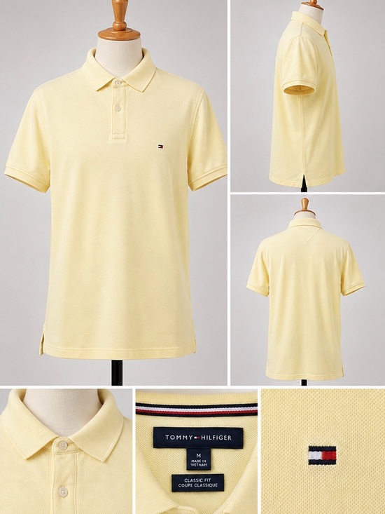 Tommy Hilfiger Other - Tommy Hilfiger Men’s Polo Shirt – Light Yellow/Cream – Size M